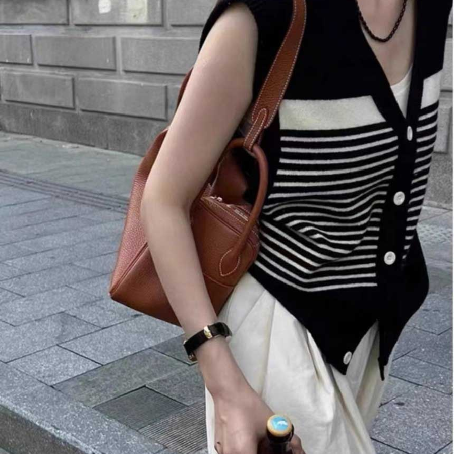 Summer V-Neck Stripe Vest