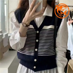 Summer V-Neck Stripe Vest