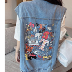 Loose-Fit Casual Denim Vest