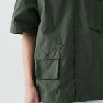 City Leisure CN Oversized Glasses Pocket Short Sleeve Shirt (Khaki)