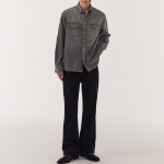 Denim Western Shirt [Gray]
