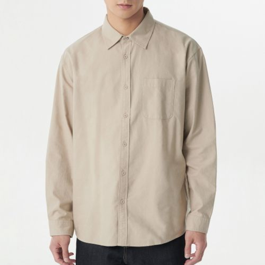 Relaxed Fit Oxford Shirt [Beige]