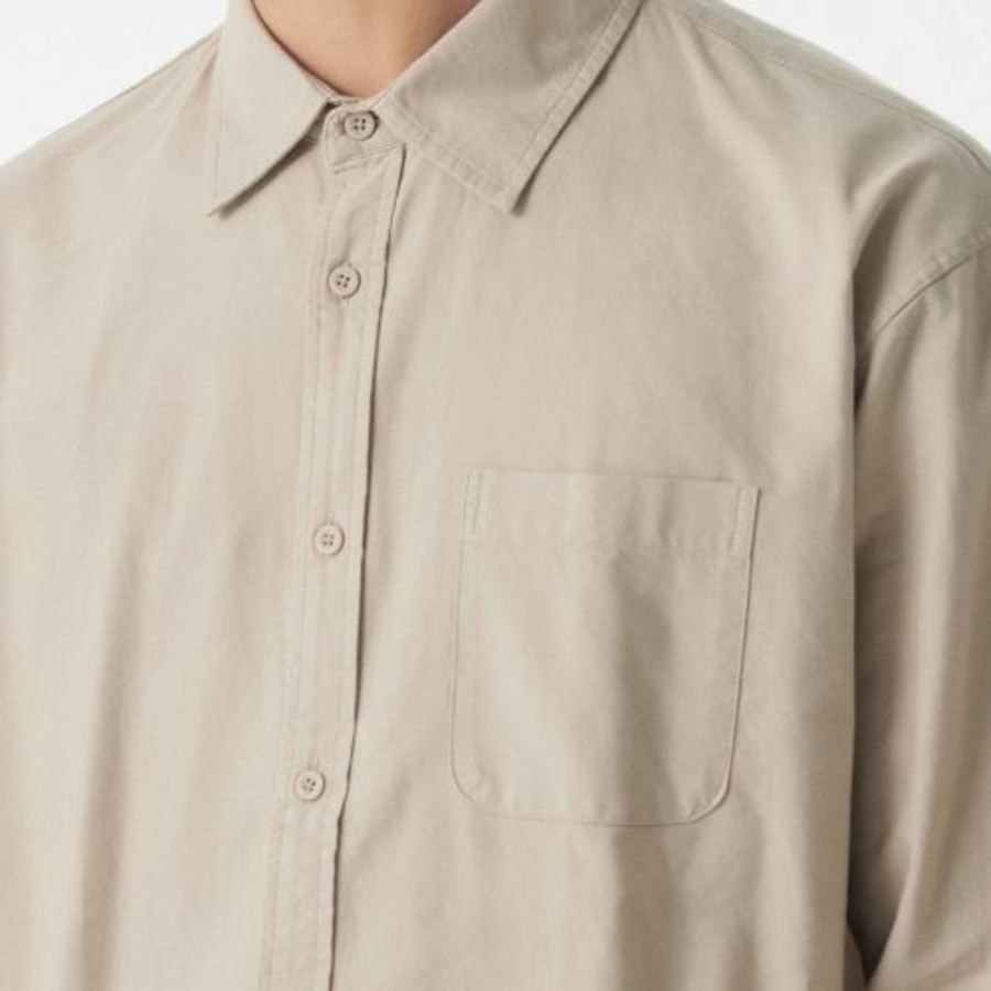Relaxed Fit Oxford Shirt [Beige]