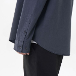 Relaxed Cotton Tencel Pigment Shirt [Navy]