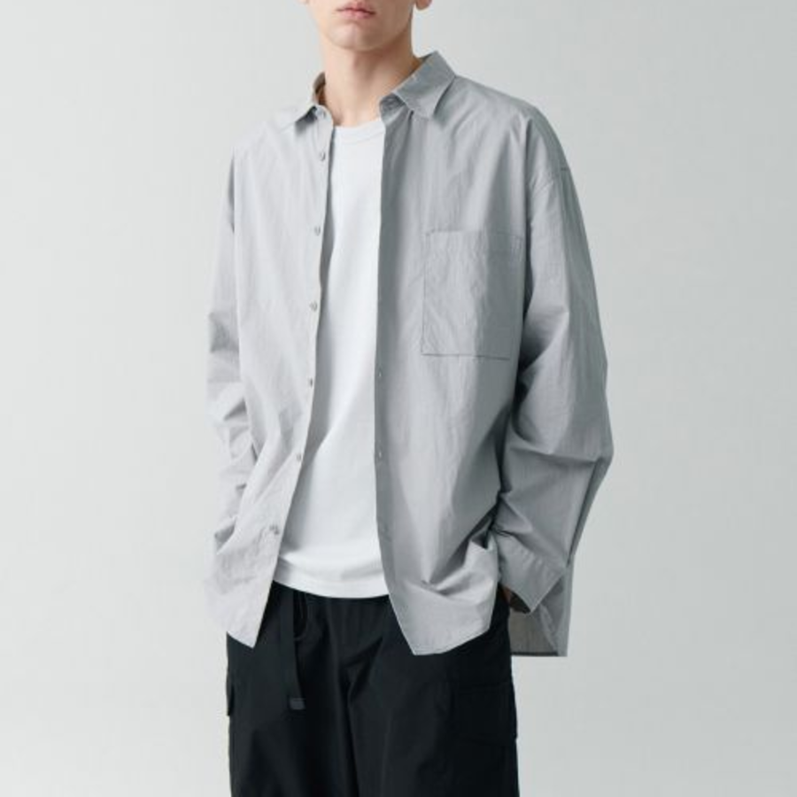 City Leisure CN Oversized Shirt [Light Gray]