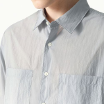 City Leisure Lightweight Nylon Oversized Shirt [Cloudy Blue]