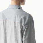 City Leisure Lightweight Nylon Oversized Shirt [Cloudy Blue]