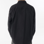 Relaxed Soft Poplin Shirt [Black]