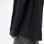 Relaxed Soft Poplin Shirt [Black]