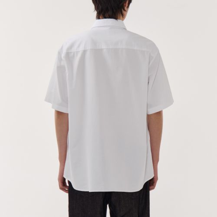 Relaxed Oxford Short Sleeve Shirt [White]