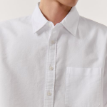 Relaxed Oxford Short Sleeve Shirt [White]