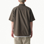 City Leisure Lightweight Nylon Oversized Short Sleeve Shirt [Olive Green]