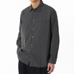 Relaxed Lightweight Nylon Shirt [Grey]