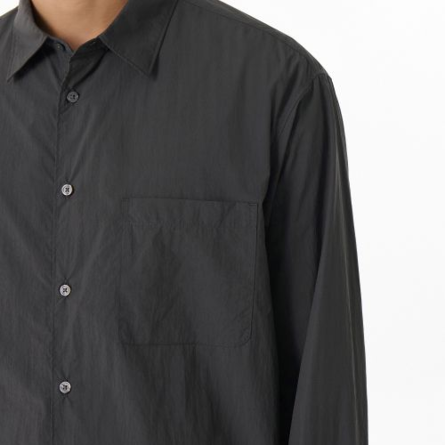 Relaxed Lightweight Nylon Shirt [Grey]