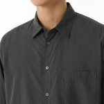 Relaxed Lightweight Nylon Shirt [Grey]