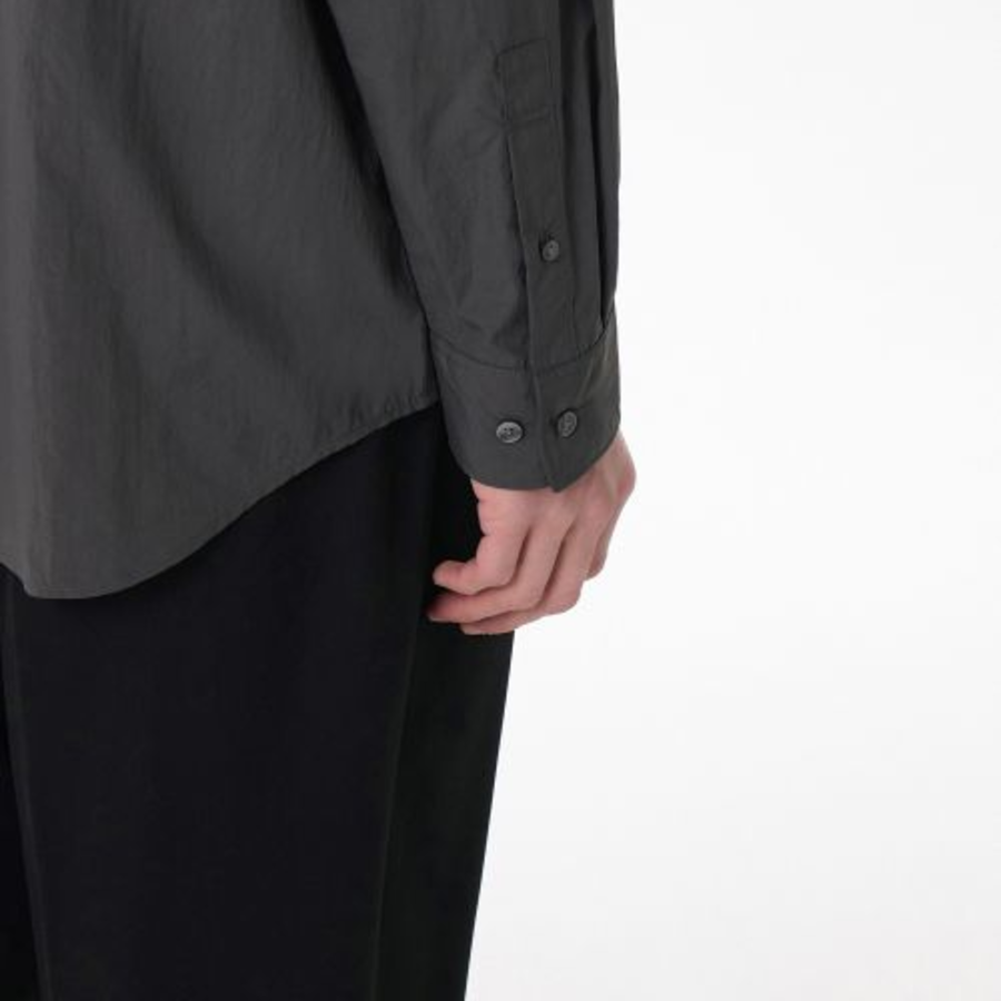 Relaxed Lightweight Nylon Shirt [Grey]