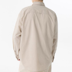 Relaxed Soft Poplin Shirt [Light Beige]