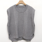 Spring Round-Neck Loose-Fit Knit Vest