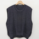Spring Round-Neck Loose-Fit Knit Vest