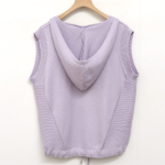 Hooded V-Neck Casual Layered Knit Vest