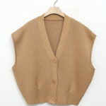 V-Neck High-Quality Slimline Open Vest Jacket