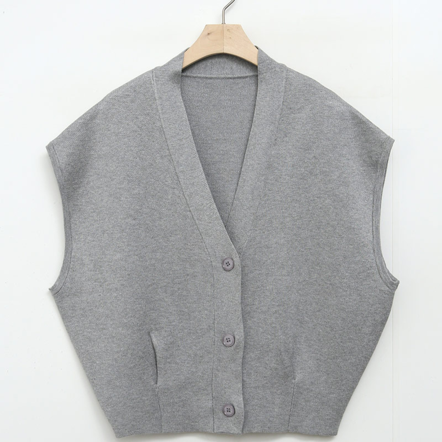 V-Neck High-Quality Slimline Open Vest Jacket