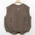 Golf Casual Zip-Up Embroidered Vest