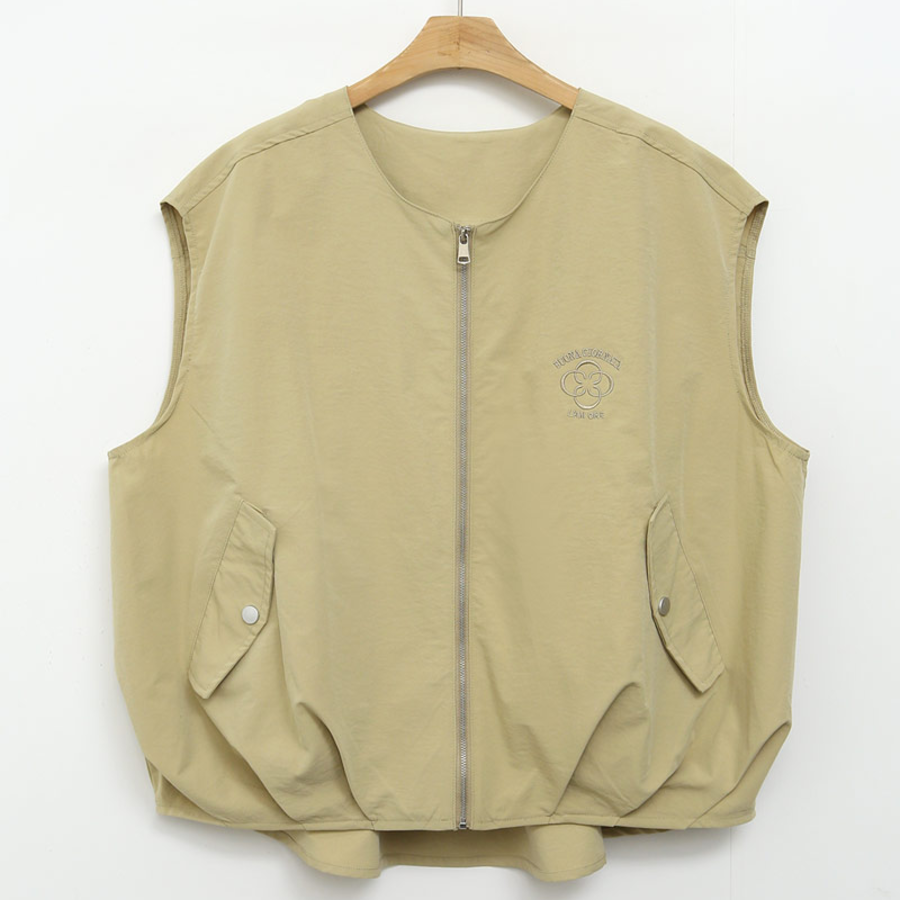 Golf Casual Zip-Up Embroidered Vest