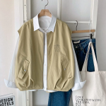 Golf Casual Zip-Up Embroidered Vest