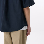 Oversized Oxford Short Sleeve Shirt [Navy]