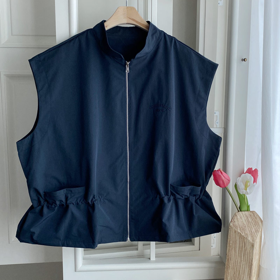 100% Nylon Undershiring Zip-Up Vest