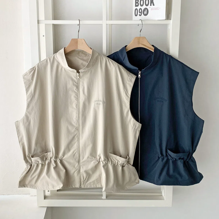 100% Nylon Undershiring Zip-Up Vest