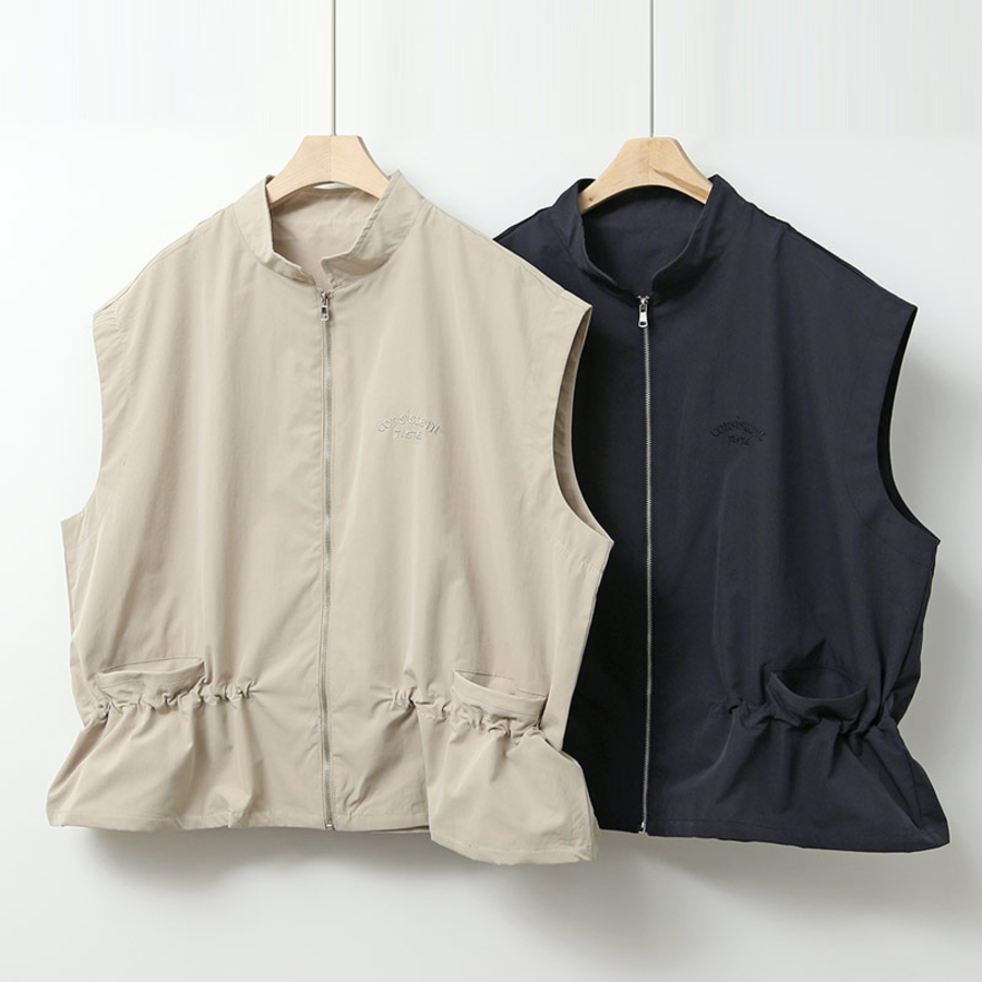 100% Nylon Undershiring Zip-Up Vest