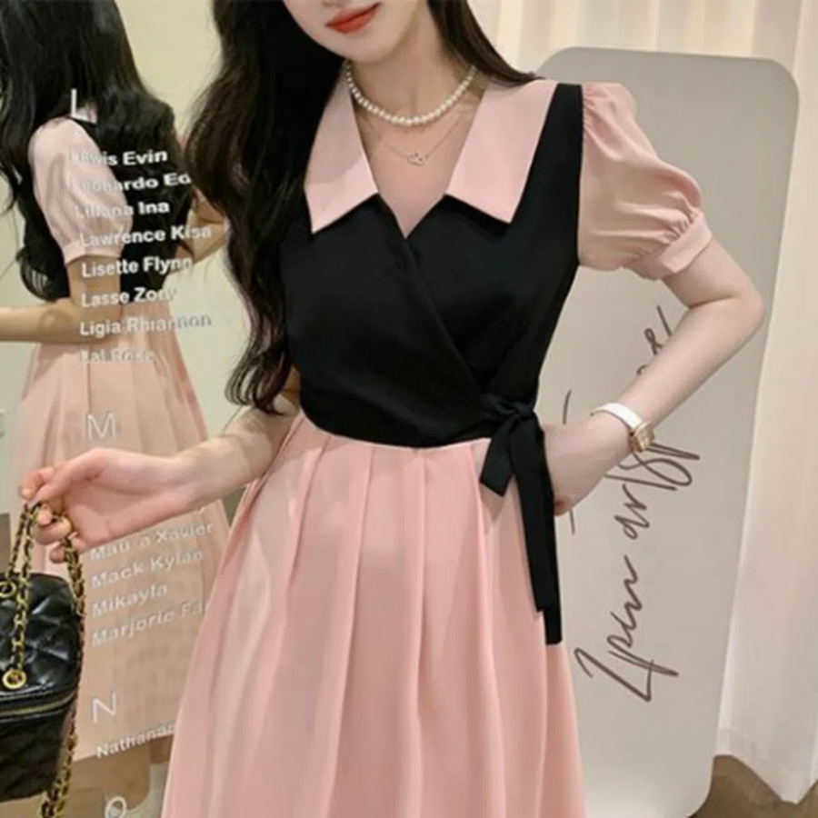 Контрастное длинное платье в стиле “Love Some”