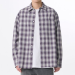Relaxed Ombre Check Shirt 2 [Purple/Gray]