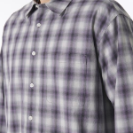 Relaxed Ombre Check Shirt 2 [Purple/Gray]