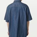 Relaxed Short Sleeve Denim Shirt [Blue Indigo]