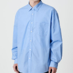 Oversized Poplin Shirt [Socks Blue]