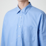 Oversized Poplin Shirt [Socks Blue]