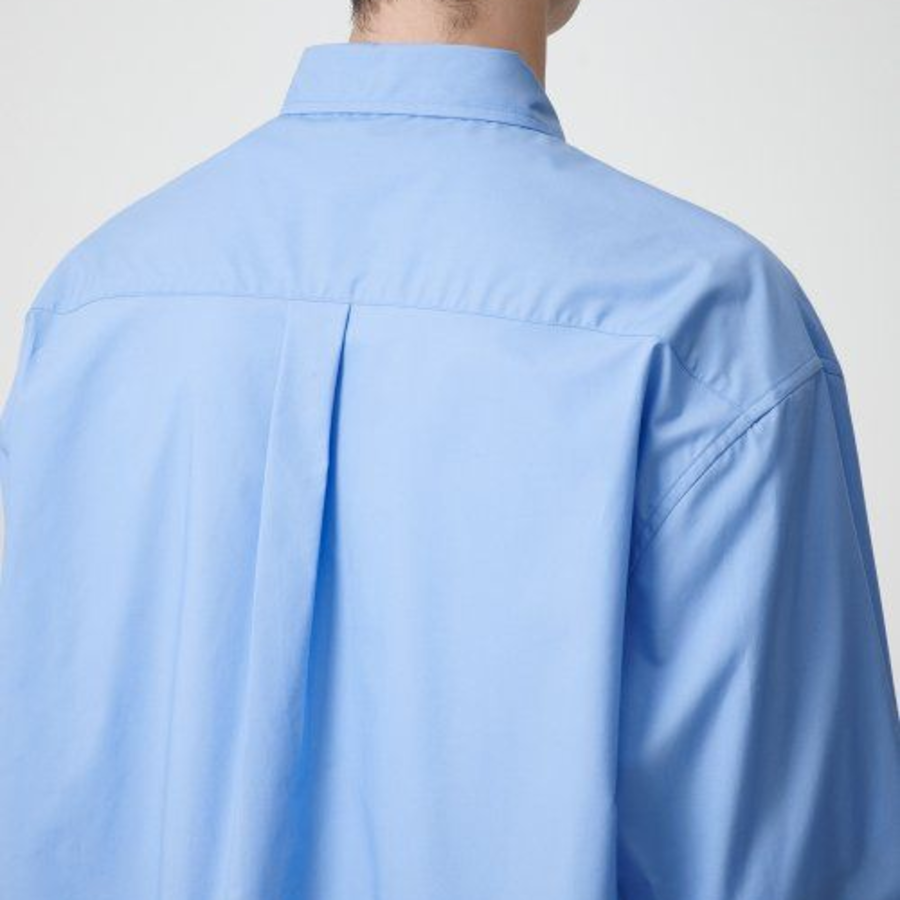 Oversized Poplin Shirt [Socks Blue]