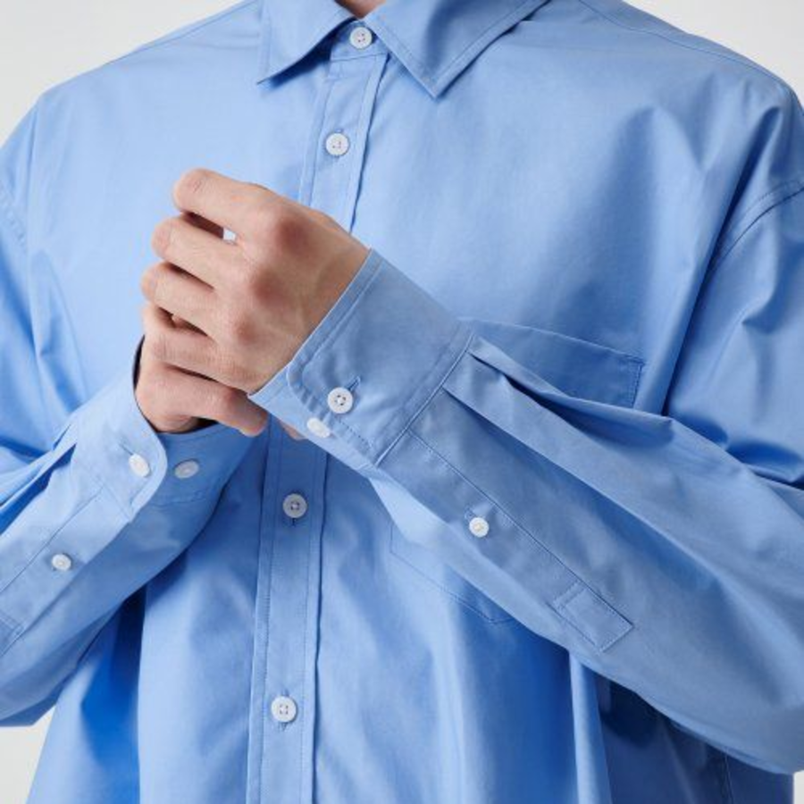 Oversized Poplin Shirt [Socks Blue]