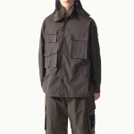 City Leisure CN Oversized Multi Pocket Shirt [Mud Grey]