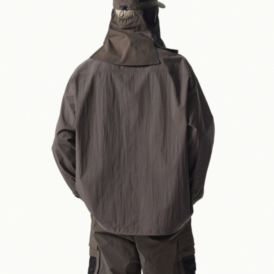 City Leisure CN Oversized Multi Pocket Shirt [Mud Grey]