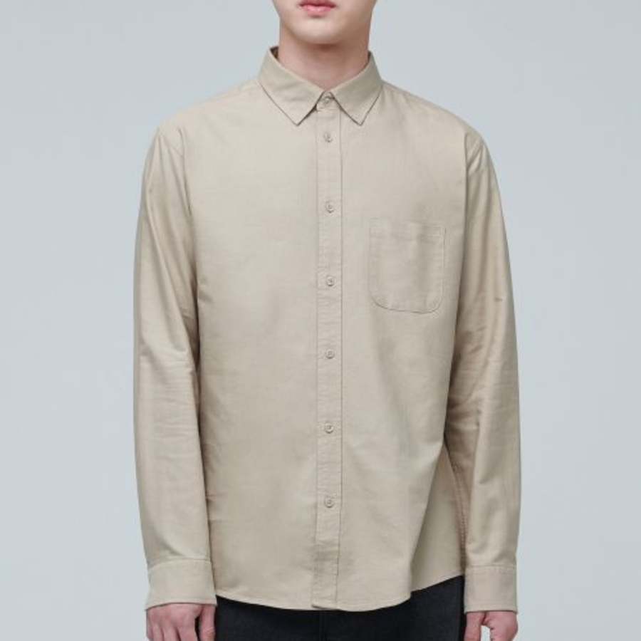 Basic Oxford Shirt [Beige]