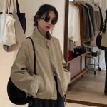 Periem Zip-Up Casual Loose-Fit Spring Jacket