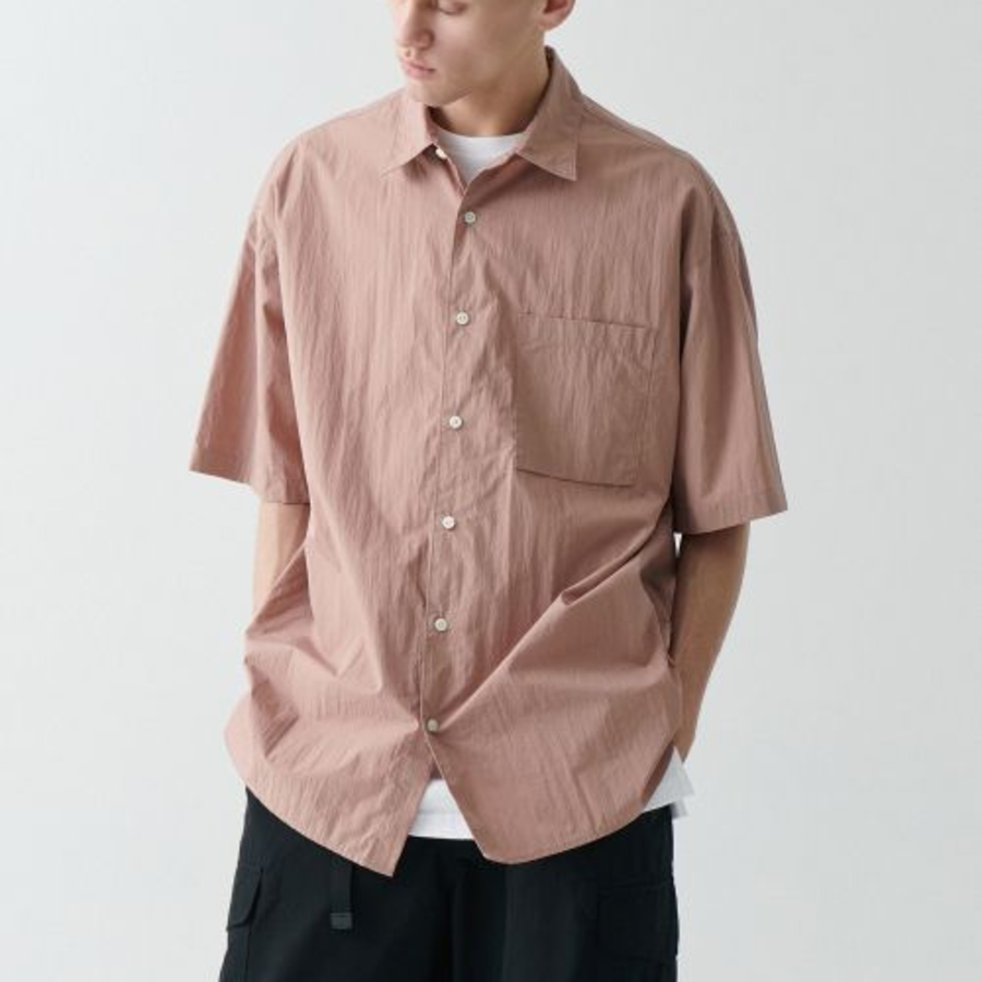 City Leisure CN Oversized Short Sleeve Shirt [Desert Pink]