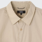 City Leisure Lightweight Nylon Oversized Short Sleeve Shirt [Greyish Beige]
