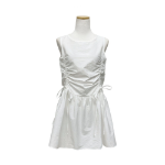 Мини-платье с завязками и сборками, платье-бюстье для многослойных образов