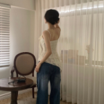 Ажурное платье-бюстье с драпировкой и кружевным топом