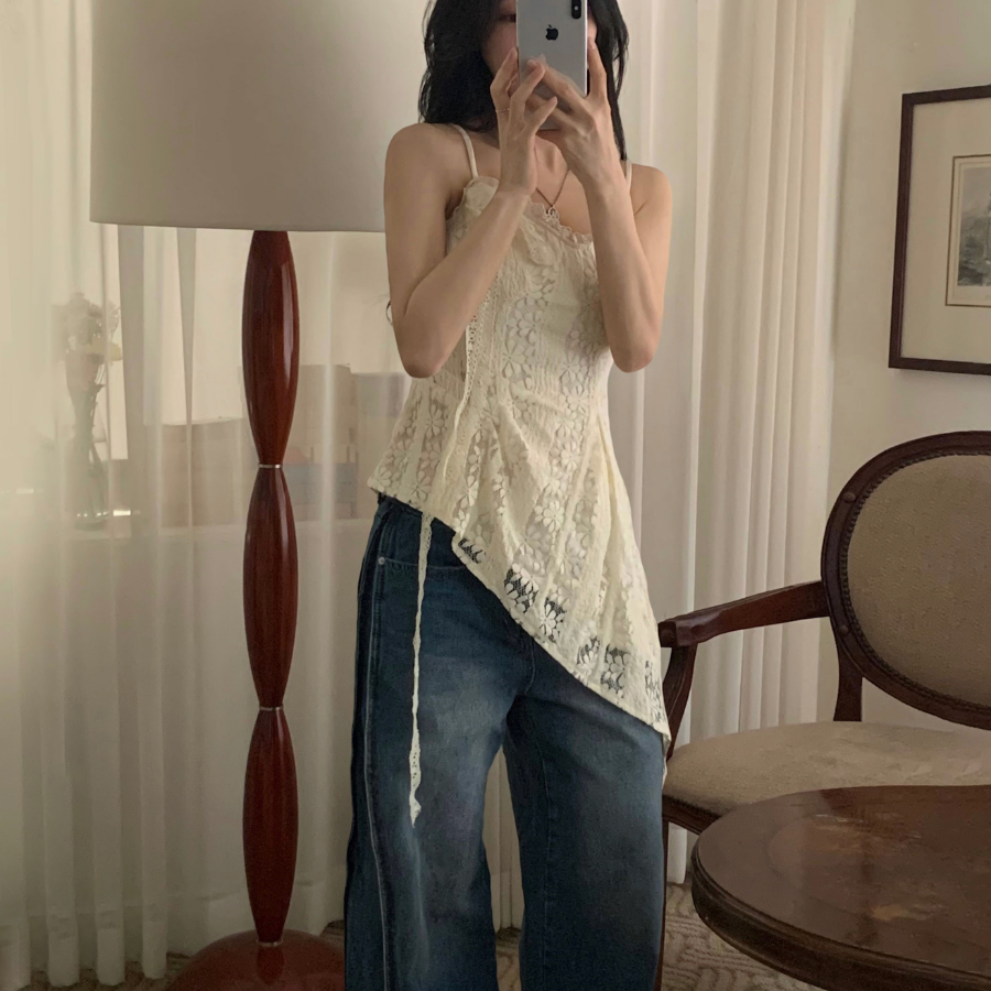 Ажурное платье-бюстье с драпировкой и кружевным топом